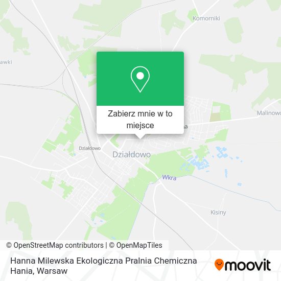 Mapa Hanna Milewska Ekologiczna Pralnia Chemiczna Hania