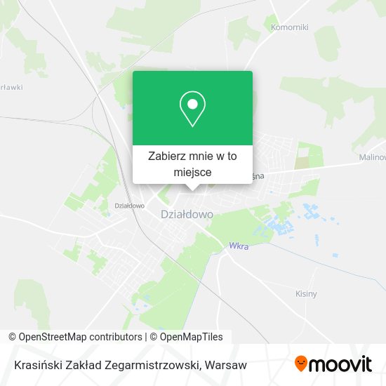 Mapa Krasiński Zakład Zegarmistrzowski