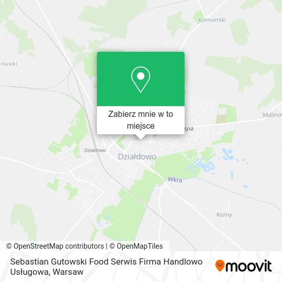 Mapa Sebastian Gutowski Food Serwis Firma Handlowo Usługowa