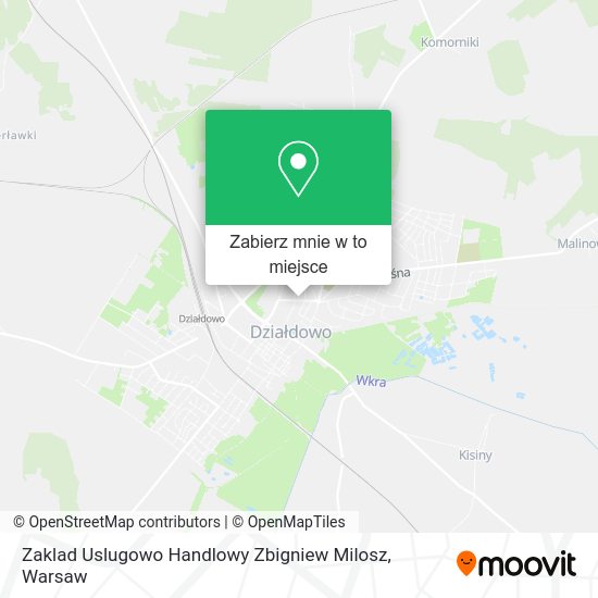 Mapa Zaklad Uslugowo Handlowy Zbigniew Milosz