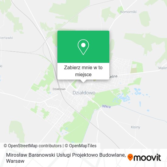 Mapa Mirosław Baranowski Usługi Projektowo Budowlane