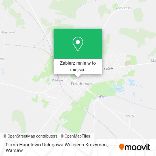 Mapa Firma Handlowo Usługowa Wojciech Krezymon