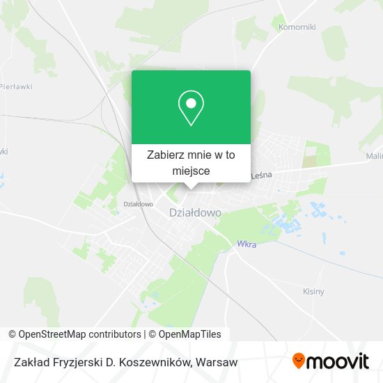 Mapa Zakład Fryzjerski D. Koszewników