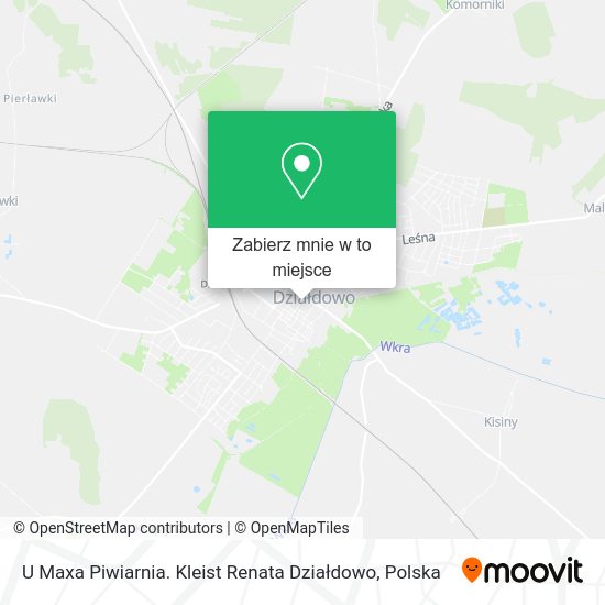 Mapa U Maxa Piwiarnia. Kleist Renata Działdowo