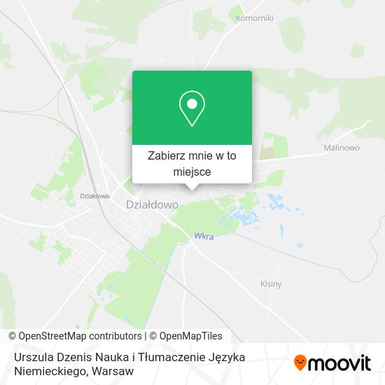 Mapa Urszula Dzenis Nauka i Tłumaczenie Języka Niemieckiego