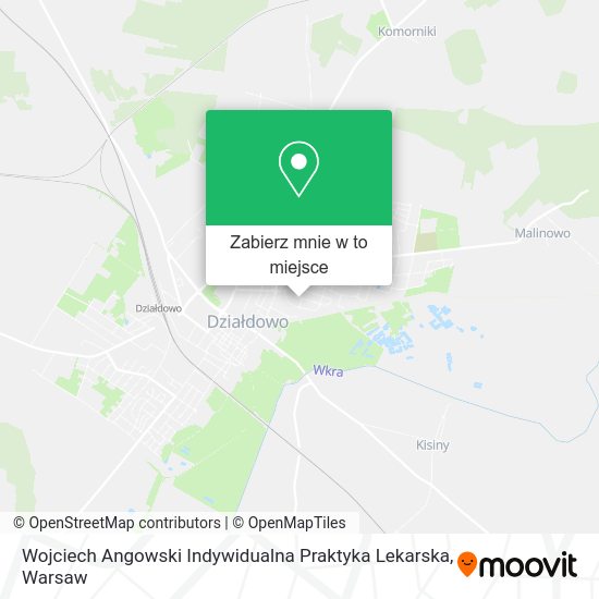 Mapa Wojciech Angowski Indywidualna Praktyka Lekarska