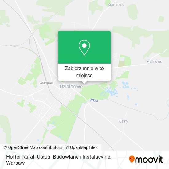 Mapa Hoffer Rafał. Usługi Budowlane i Instalacyjne