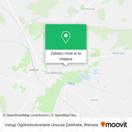 Mapa Usługi Ogólnobudowlane Urszula Zielińska