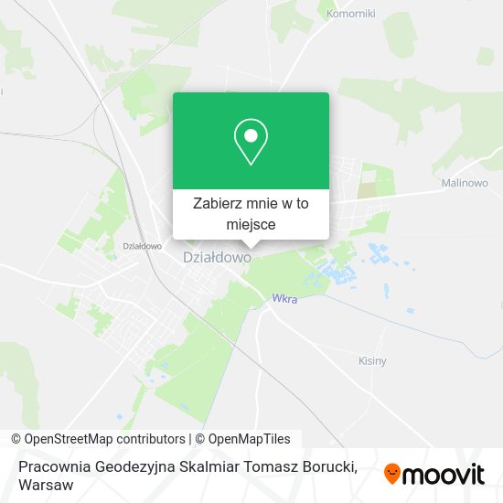 Mapa Pracownia Geodezyjna Skalmiar Tomasz Borucki