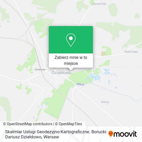 Mapa Skalmiar Usługi Geodezyjno-Kartograficzne. Borucki Dariusz Działdowo