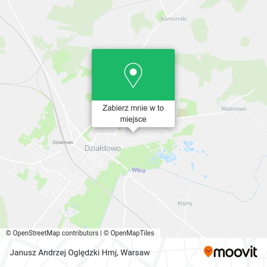 Mapa Janusz Andrzej Oględzki Hmj