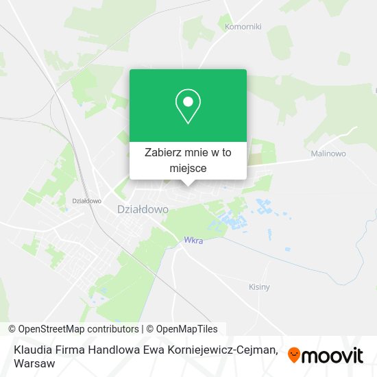 Mapa Klaudia Firma Handlowa Ewa Korniejewicz-Cejman