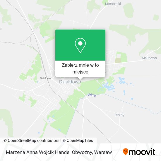 Mapa Marzena Anna Wójcik Handel Obwoźny