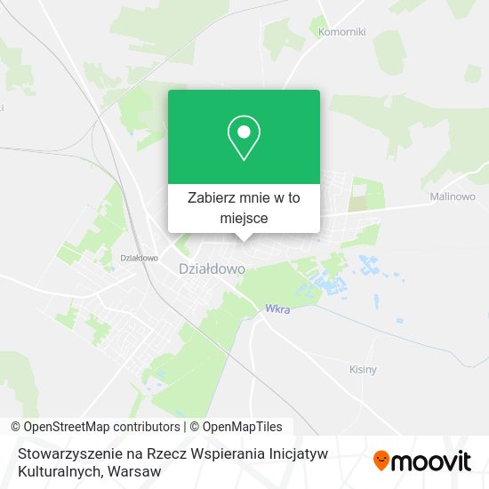 Mapa Stowarzyszenie na Rzecz Wspierania Inicjatyw Kulturalnych