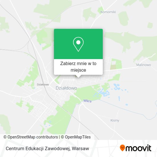 Mapa Centrum Edukacji Zawodowej