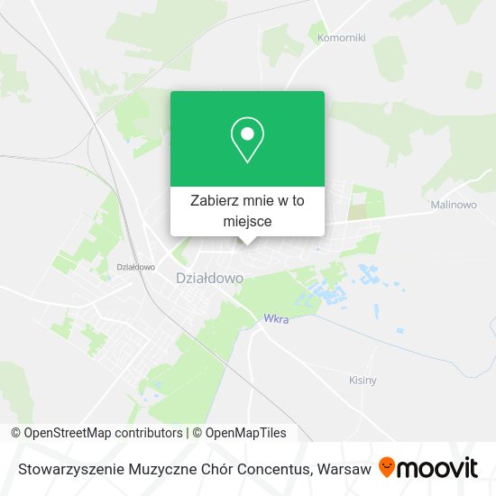 Mapa Stowarzyszenie Muzyczne Chór Concentus