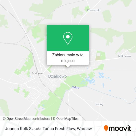 Mapa Joanna Kolk Szkoła Tańca Fresh Flow