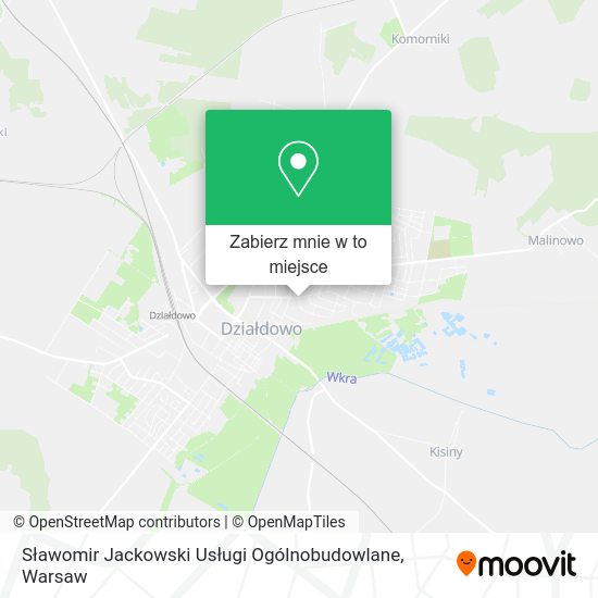 Mapa Sławomir Jackowski Usługi Ogólnobudowlane