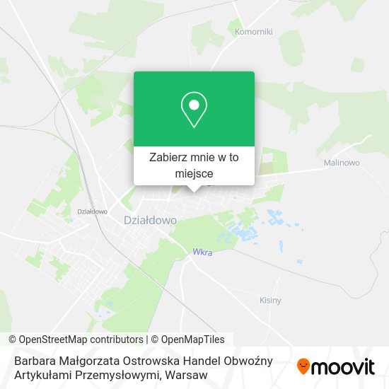 Mapa Barbara Małgorzata Ostrowska Handel Obwoźny Artykułami Przemysłowymi