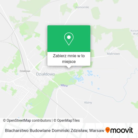 Mapa Blacharstwo Budowlane Domiński Zdzisław