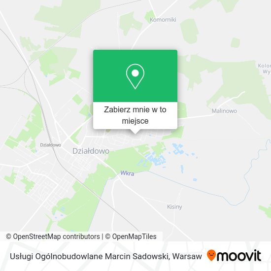 Mapa Usługi Ogólnobudowlane Marcin Sadowski