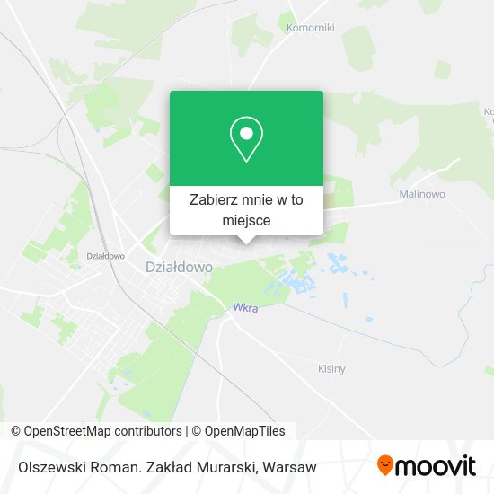 Mapa Olszewski Roman. Zakład Murarski