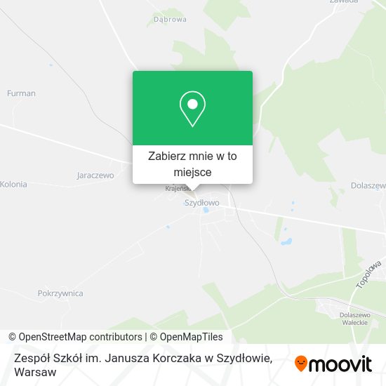 Mapa Zespół Szkół im. Janusza Korczaka w Szydłowie