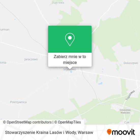 Mapa Stowarzyszenie Kraina Lasów i Wody