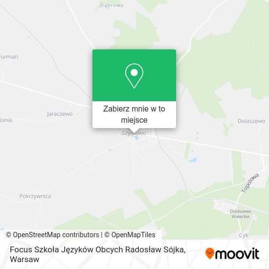 Mapa Focus Szkoła Języków Obcych Radosław Sójka