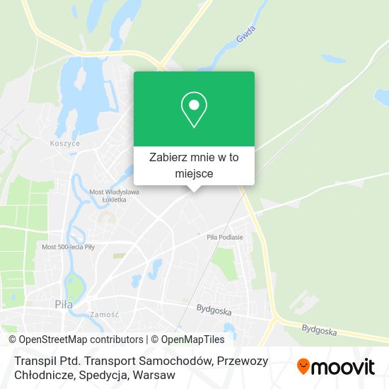 Mapa Transpil Ptd. Transport Samochodów, Przewozy Chłodnicze, Spedycja