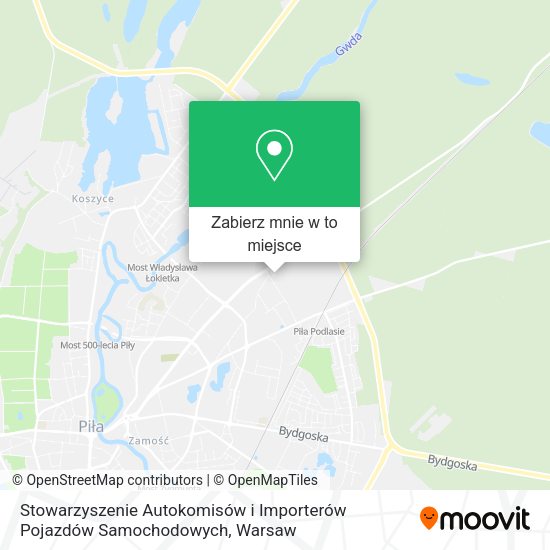 Mapa Stowarzyszenie Autokomisów i Importerów Pojazdów Samochodowych