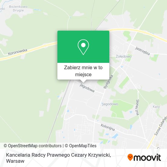 Mapa Kancelaria Radcy Prawnego Cezary Krzywicki