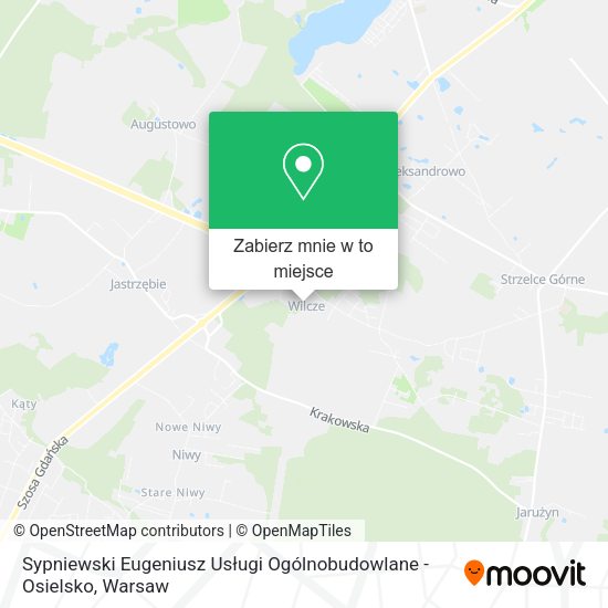 Mapa Sypniewski Eugeniusz Usługi Ogólnobudowlane - Osielsko