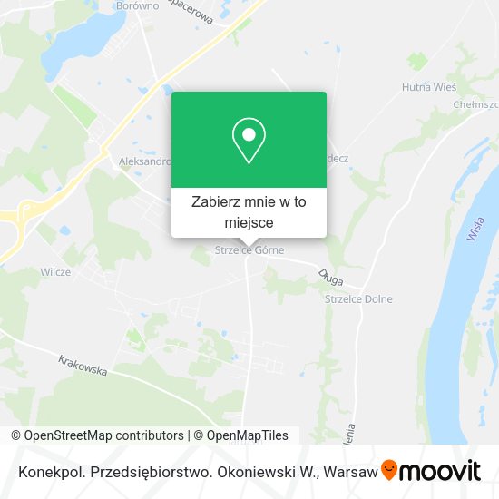 Mapa Konekpol. Przedsiębiorstwo. Okoniewski W.