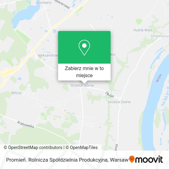 Mapa Promień. Rolnicza Spółdzielnia Produkcyjna