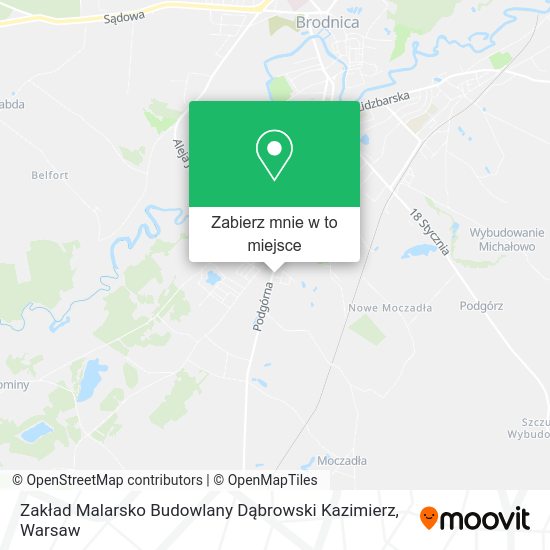 Mapa Zakład Malarsko Budowlany Dąbrowski Kazimierz