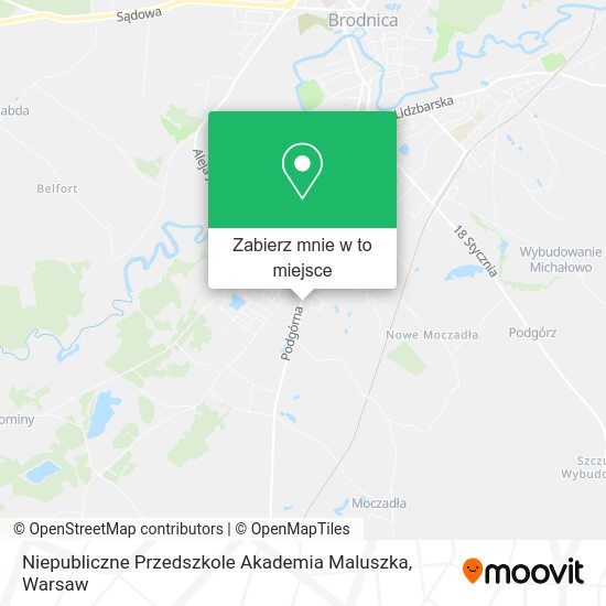 Mapa Niepubliczne Przedszkole Akademia Maluszka