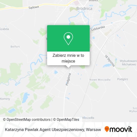 Mapa Katarzyna Pawlak Agent Ubezpieczeniowy