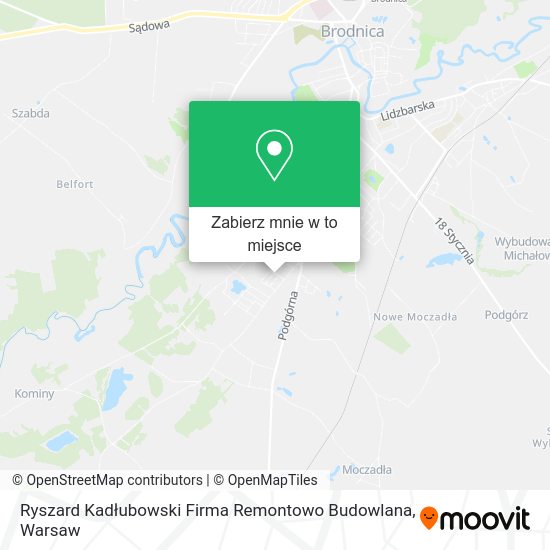 Mapa Ryszard Kadłubowski Firma Remontowo Budowlana