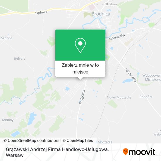 Mapa Grążawski Andrzej Firma Handlowo-Usługowa