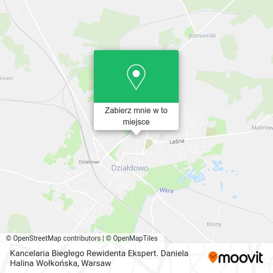 Mapa Kancelaria Biegłego Rewidenta Ekspert. Daniela Halina Wołkońska