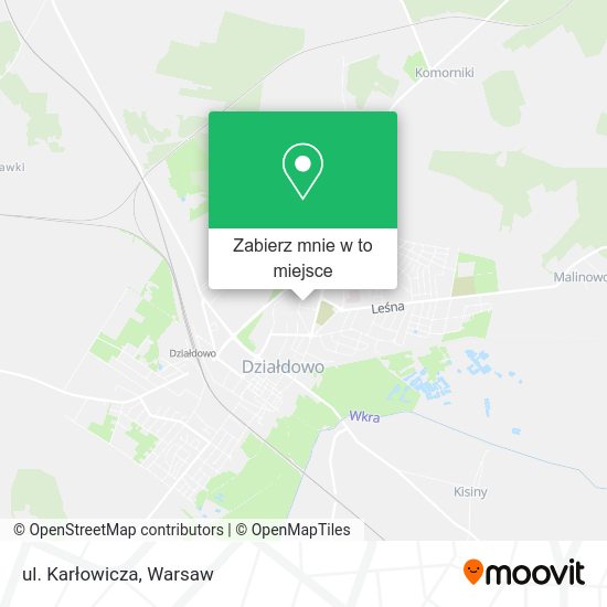 Mapa ul. Karłowicza