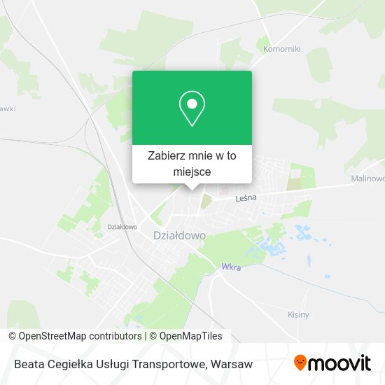 Mapa Beata Cegiełka Usługi Transportowe