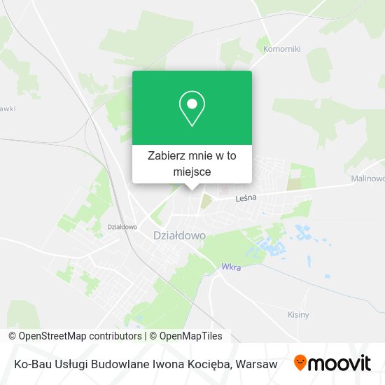 Mapa Ko-Bau Usługi Budowlane Iwona Kocięba