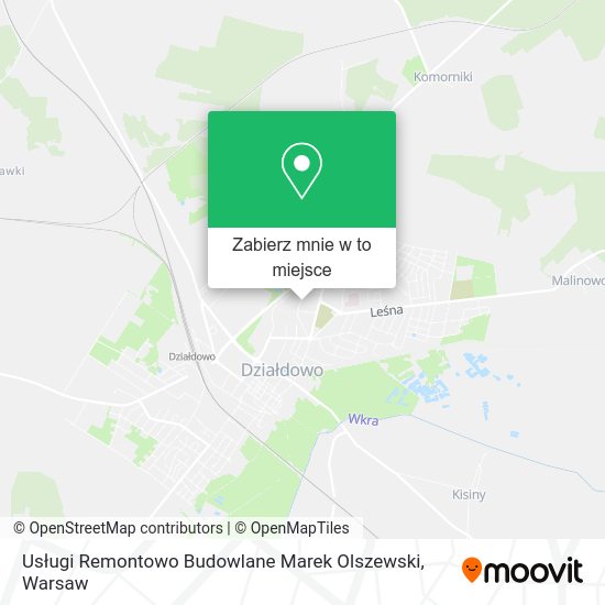 Mapa Usługi Remontowo Budowlane Marek Olszewski