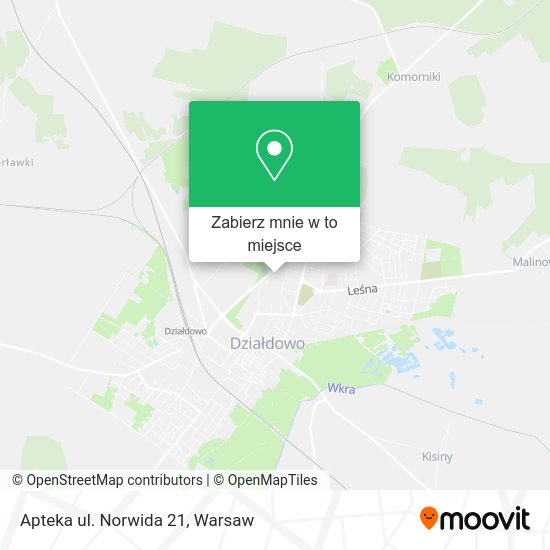 Mapa Apteka ul. Norwida 21