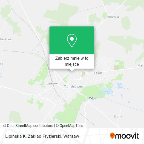 Mapa Lipińska K. Zakład Fryzjerski