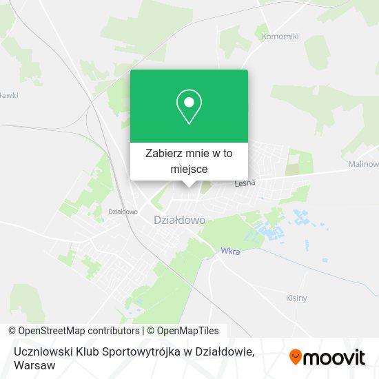 Mapa Uczniowski Klub Sportowytrójka w Działdowie