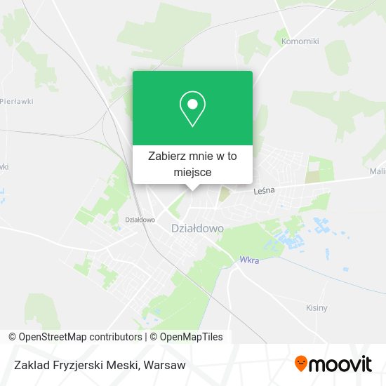 Mapa Zaklad Fryzjerski Meski