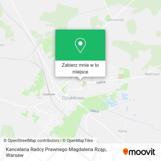 Mapa Kancelaria Radcy Prawnego Magdalena Rząp